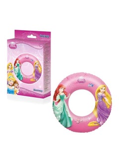 Bestway Inflatable Disney Princess Printed Swim Ring Pool Float 91043 56x56x10centimeter  - Image 2