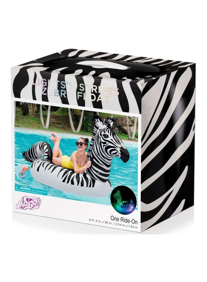 Bestway Inflatable Zebra LED Pool Rider 41406_20 254x142cm - Image 3
