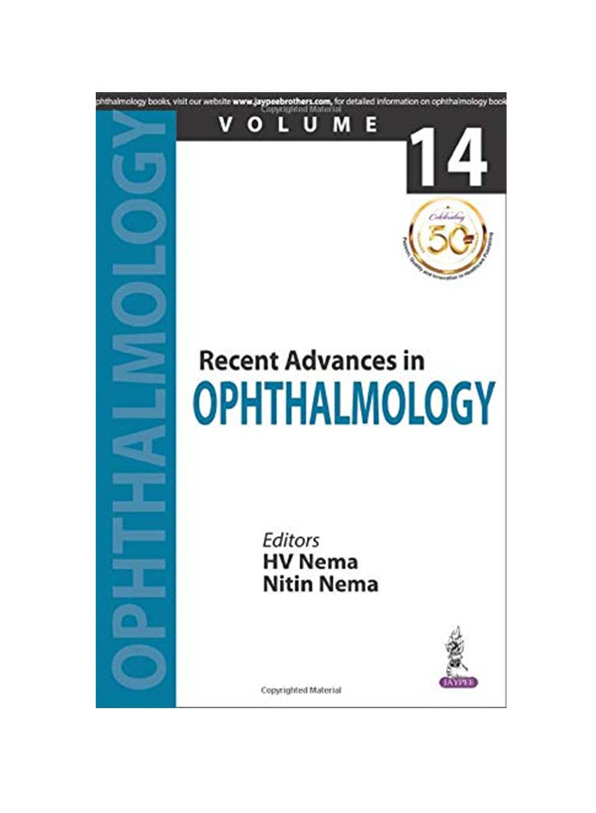 Recent Advances In Ophthalmology Paperback English by Hv Nema - 43646