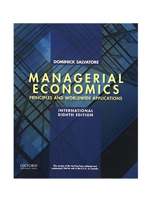 Managerial Economics Principles And Worldwide Applications Paperback English by Dominick Salvatore
