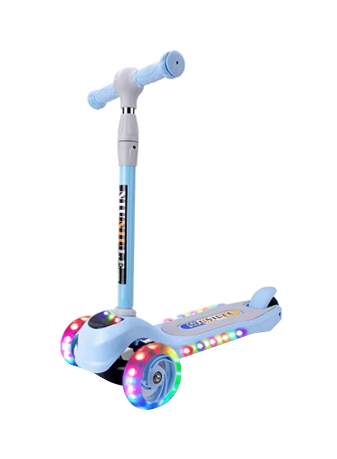 Cool Baby 3-Wheel Adjustable Kick Board Scooter With Light And Music For Kids, 3+ Years Blue 80x61x28cm - Image 1