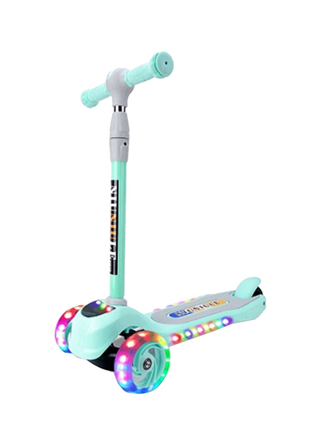 Cool Baby 3-Wheel Kick Board Scooter With Light And Music Green - Image 1