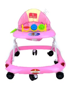 Baby Walker With Adjustable Height Rotatable Wheel, Music Button, Safe And Comfortable Seat