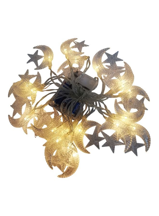 Outgeek LED Fairy Moon Star String Light Yellow 2.5x0.8meter  - Image 2