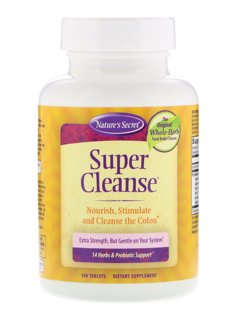 Nature's Secret Super Cleanse - 100 Tablets 