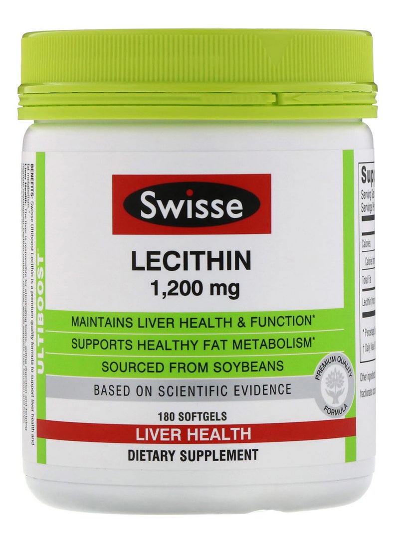 Swisse - Ultiboost Lecithin - 180 Capsules - Image 1