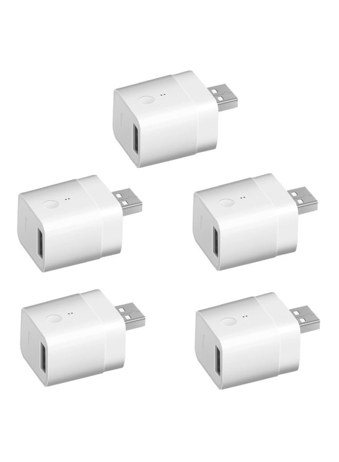 SONOFF Pack Of 5 Micro USB Smart Adapter Set White - Image 1