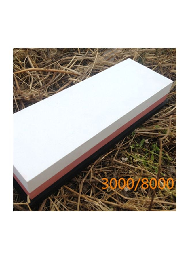 Generic - Dual-Sided Knife Sharpening Stone Brown/White 19cm - Image 1