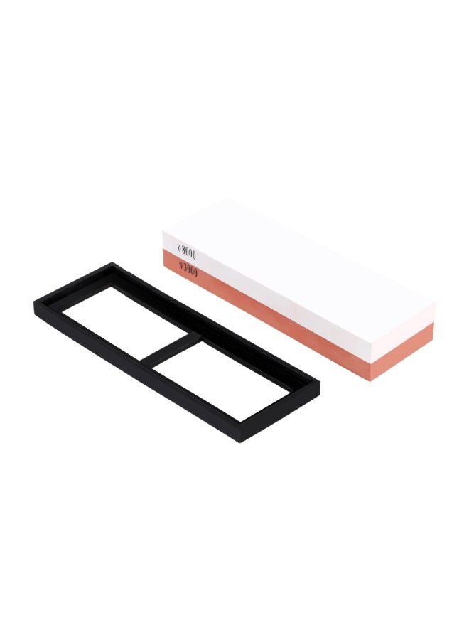Generic - Dual-Sided Knife Sharpening Stone Brown/White 19cm - Image 1