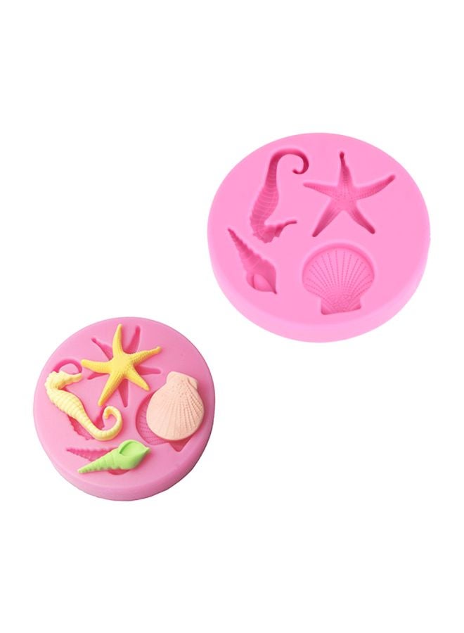 ANSELF 4-Cavity Silicone Cupcake And Pastry Mould Pink 15cm - Image 3