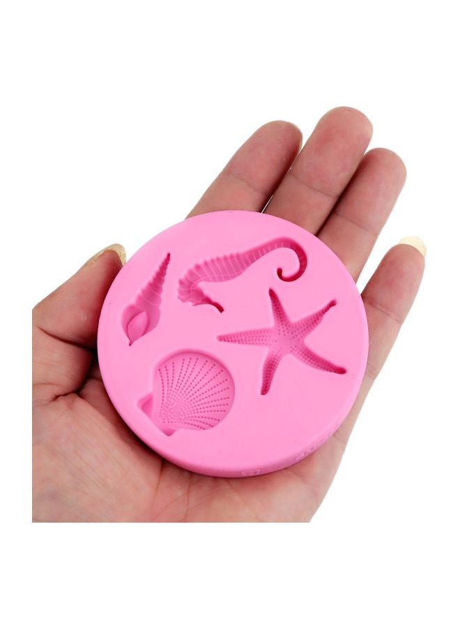 ANSELF 4-Cavity Silicone Cupcake And Pastry Mould Pink 15cm - Image 4