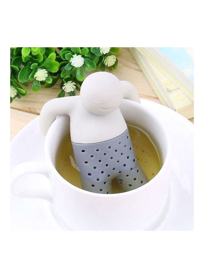 Generic - Silicone Tea Infuser White/Grey 14cm - Image 1