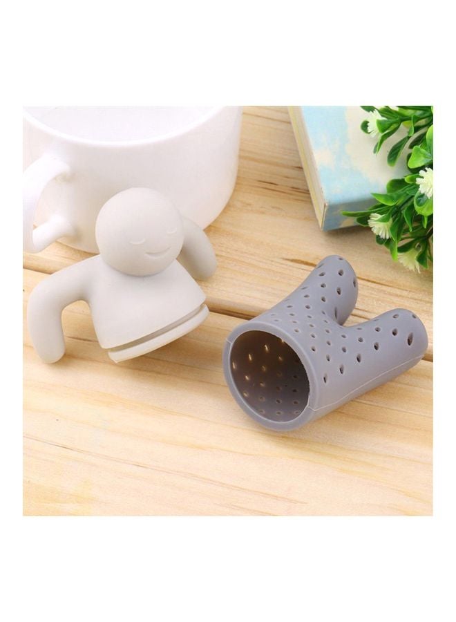 Generic - Silicone Tea Infuser White/Grey 14cm - Image 1