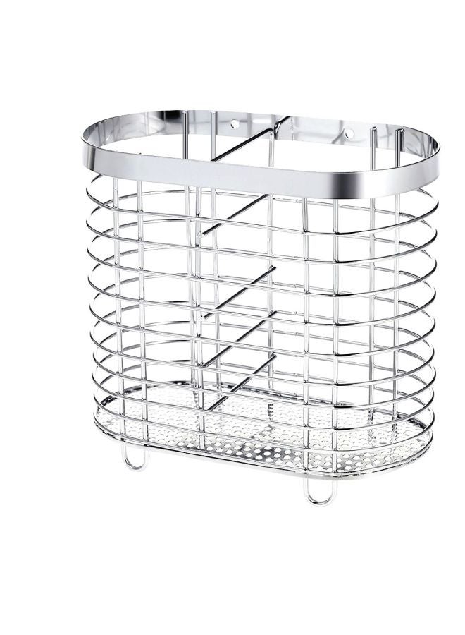 Chopsticks Holder Drying Rack Silver 16.2x15.2x8cm - Image 2