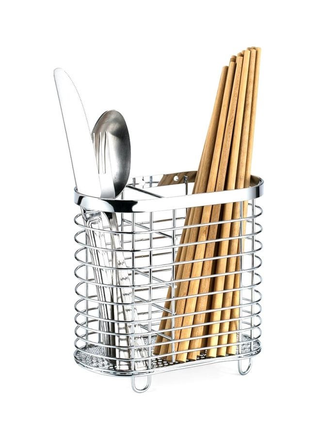 Chopsticks Holder Drying Rack Silver 16.2x15.2x8cm - Image 4