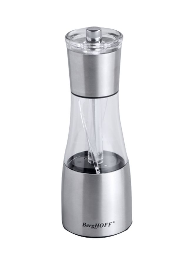 Berghoff Salt And Pepper Duo Mill Silver/ Clear 6.50 x 6.50 x 19.00cm  - Image 1