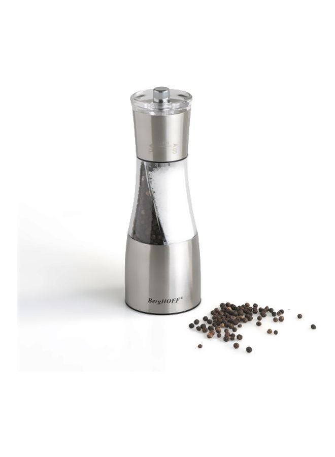 Berghoff Salt And Pepper Duo Mill Silver/ Clear 6.50 x 6.50 x 19.00cm  - Image 2