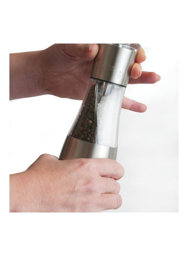 Berghoff Salt And Pepper Duo Mill Silver/ Clear 6.50 x 6.50 x 19.00cm  - Image 3