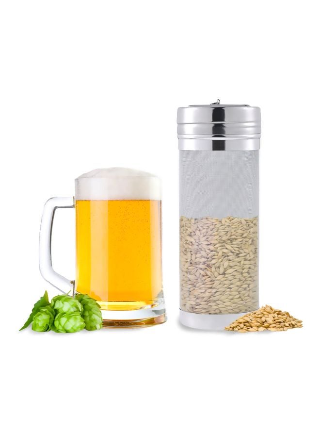 400 Micron Beer Brewing Filter Silver 19cm  - Image 3