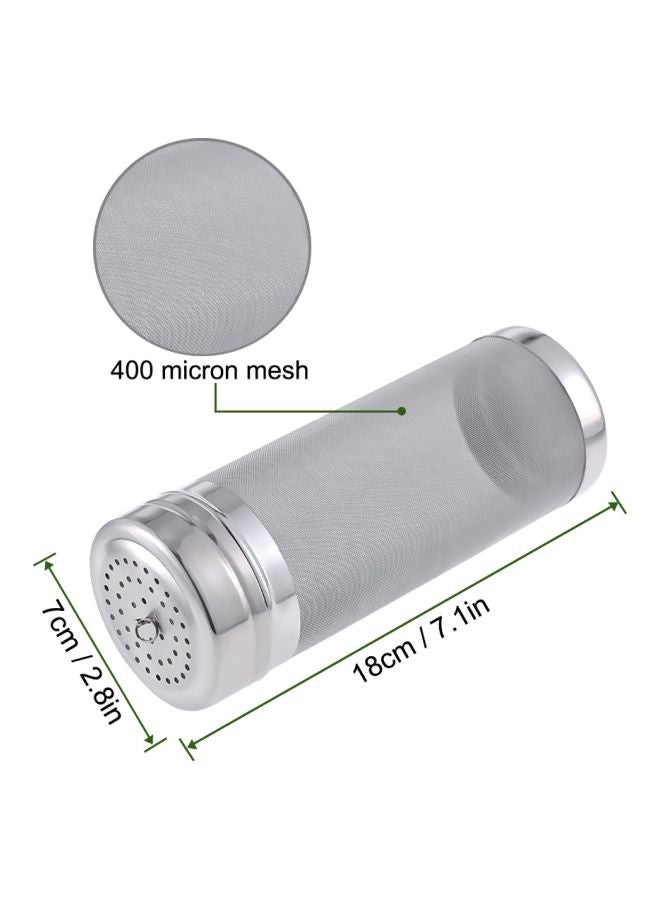 400 Micron Beer Brewing Filter Silver 19cm  - Image 4