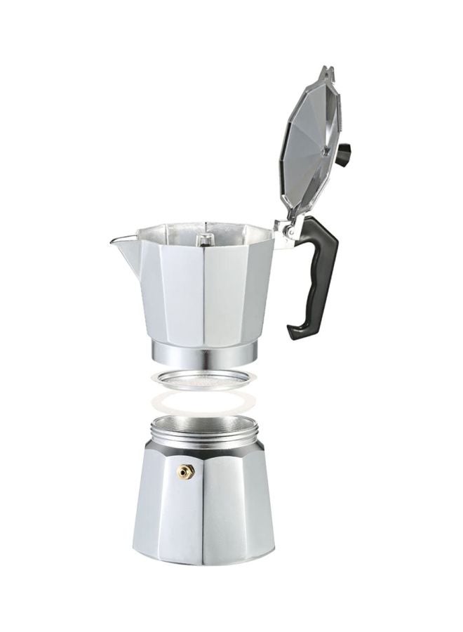 Stainless Steel Mocha Pot Silver 20cm - Image 3