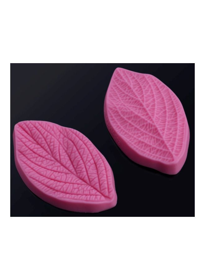 ANSELF 2-Piece Silicon 3D Cake Mold Set Pink 10.5x7.2x2.3centimeter - Image 2