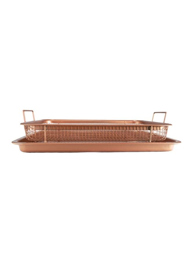 Aluminium Crisper Tray Copper 32.5x24.5x5.5cm