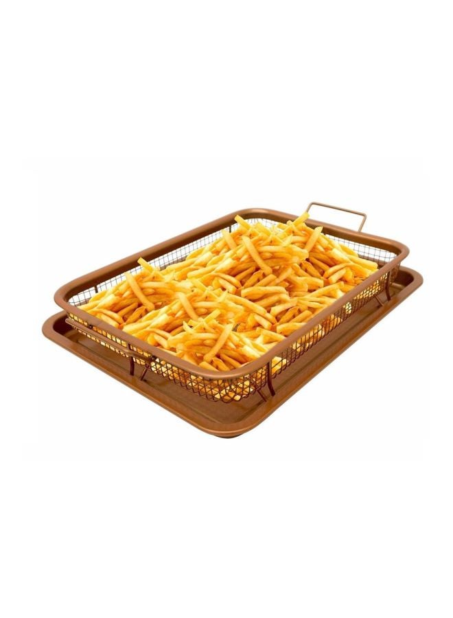 Aluminium Crisper Tray Copper 32.5x24.5x5.5cm