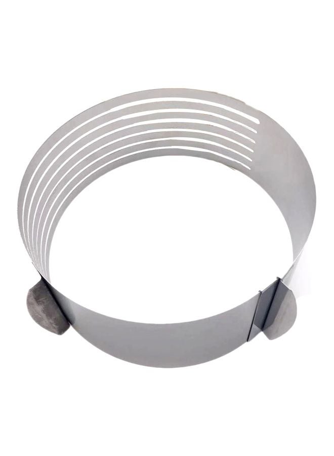 قطاعة كيك ذات طبقات قابلة للتعديل فضي