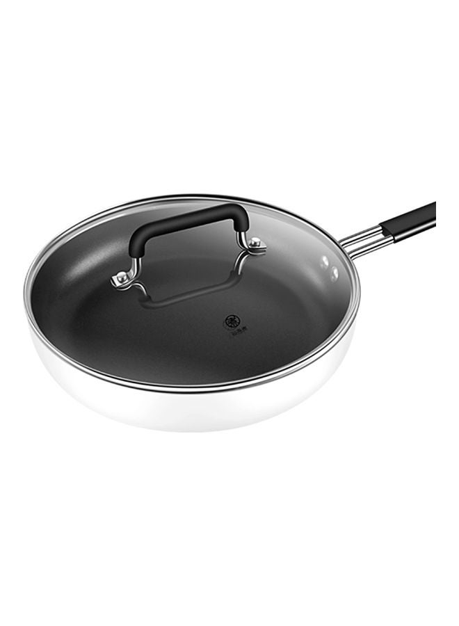 Xiaomi Youpin Non-Stick Frying Pan With Lid White/Black 47x5.2cm - Image 2
