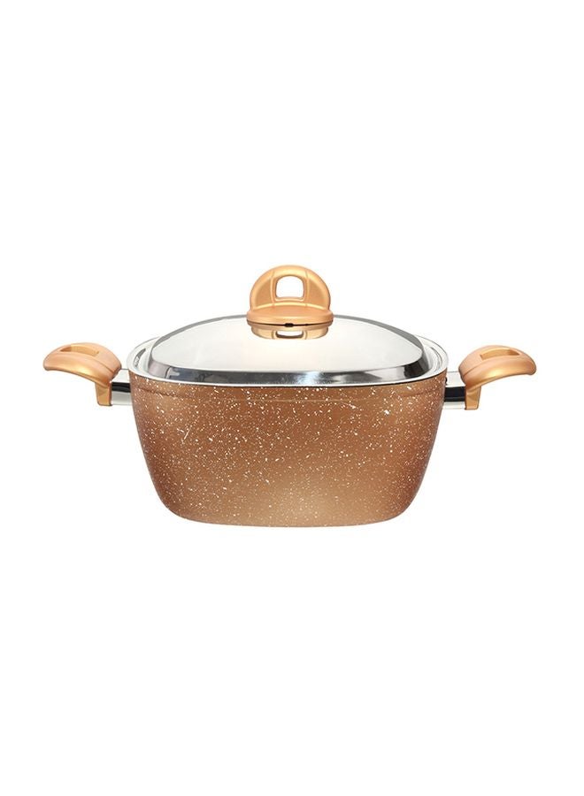 EL AMAL ELITE - 15-Piece Granite Cookware Set Gold/Black/Silver - Image 1