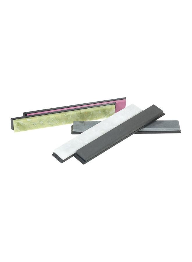 Decdeal - Pack Of 5 Knife Sharpening Stone White/Pink/Green 150x20x5mm - Image 1