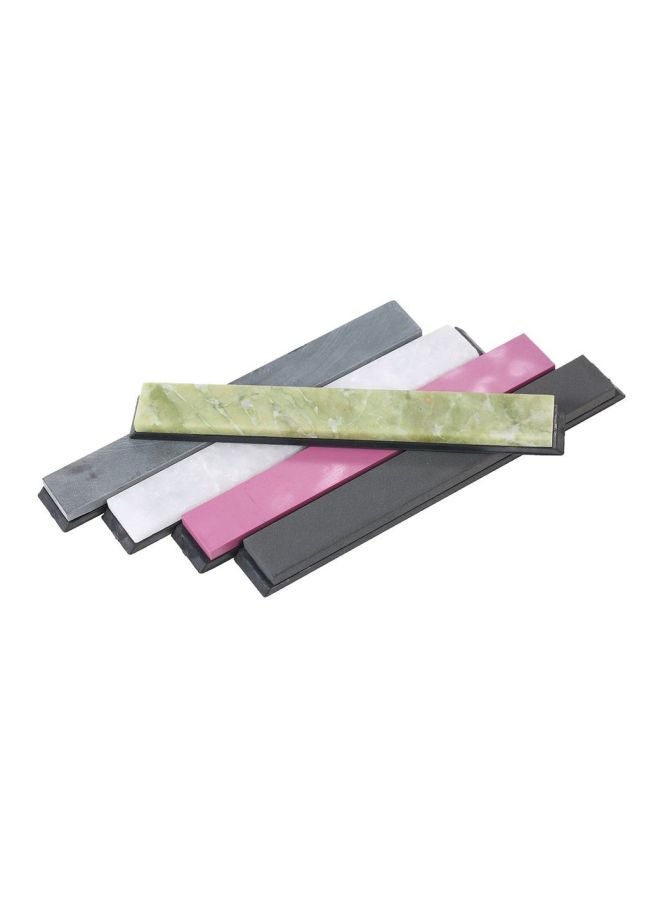 Decdeal - Pack Of 5 Knife Sharpening Stone White/Pink/Green 150x20x5mm - Image 1