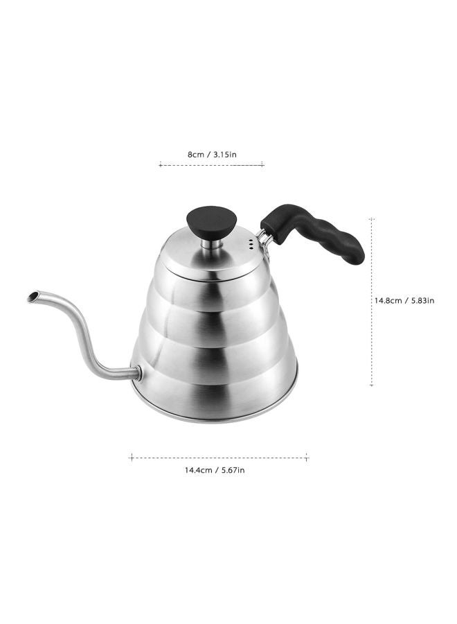 وعاء قهوةٍ معقوف من الستانلس ستيل فضي 14.4x14.8x8Ø³Ù†ØªÙŠÙ…ØªØ± - Image 5
