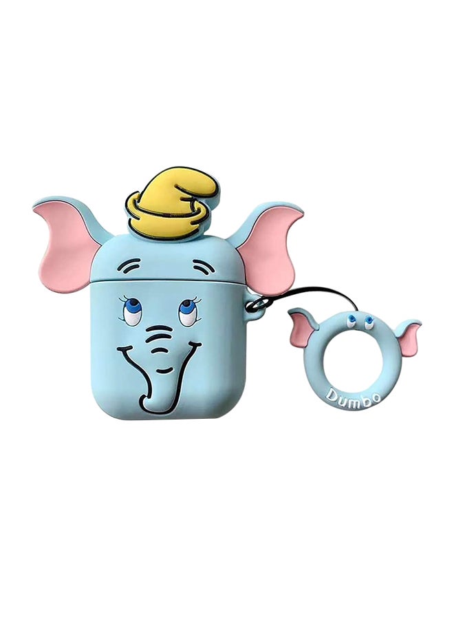 Aimax - Protective Silicone Case Cover For Apple AirPods 1/2 Blue/Pink - Image 1