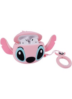 Aimax Protective Silicone Case Cover For Apple AirPods Pink  - Image 2