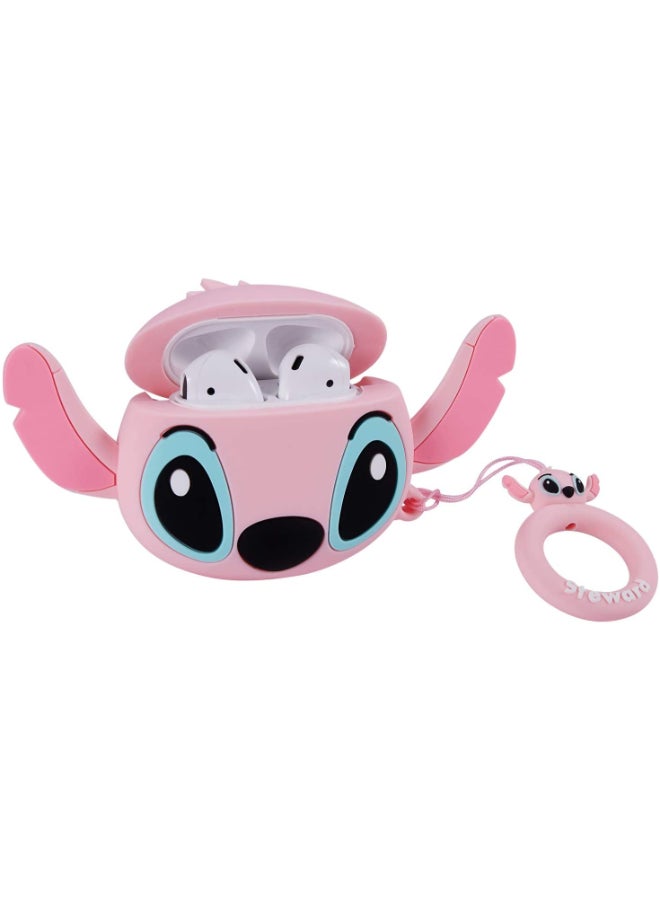 Aimax Protective Silicone Case Cover For Apple AirPods Pink - Image 2