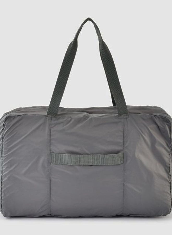 MUJI - Paraglider Cloth Foldable Boston Bag Grey - Image 1