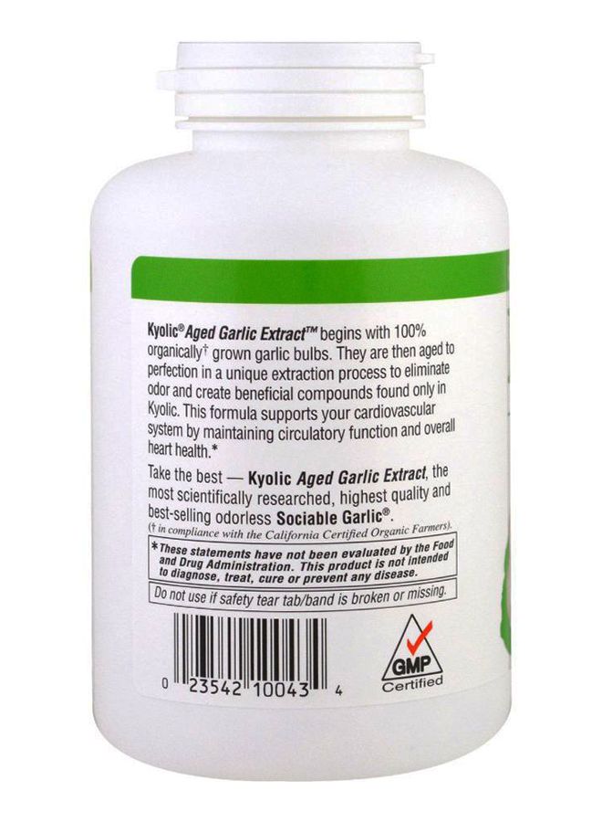 kyolic Aged Garlic Extract Formula 100 Dietary Supplement - 300 Capsules - Image 3
