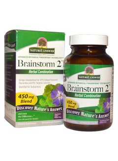 NATURE'S ANSWER Brainstorm 2 Herbal Combination - 90 Capsules 
