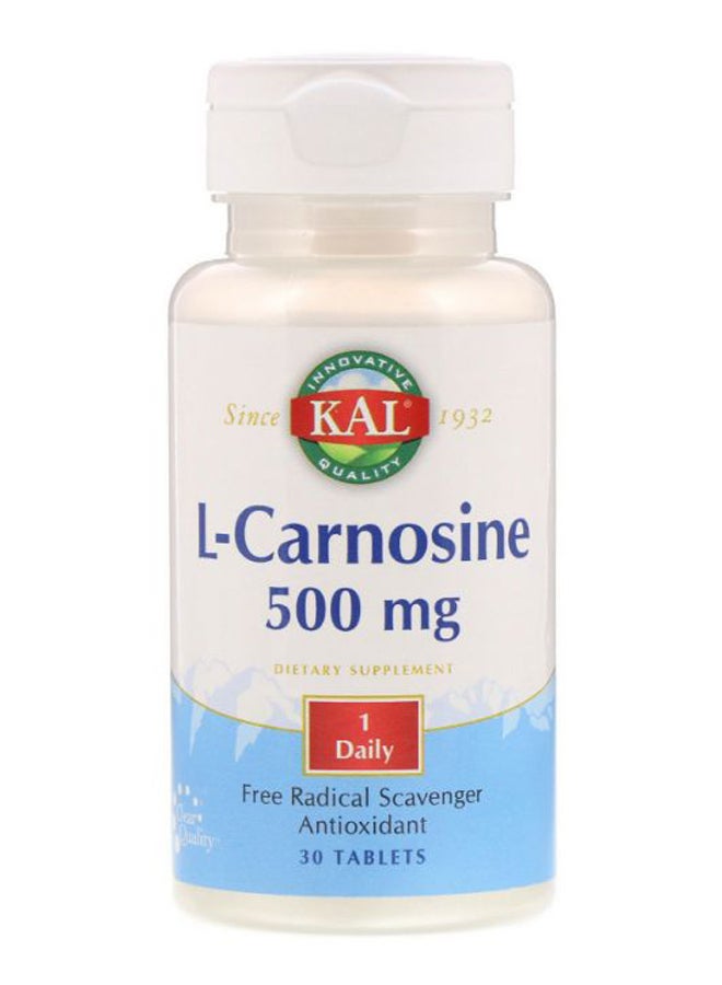 KAL L-Carnosine Amino Acid - 30 Tablets