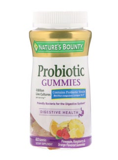 Probiotic Pineapple Raspberry And Orange - 60 Gummies