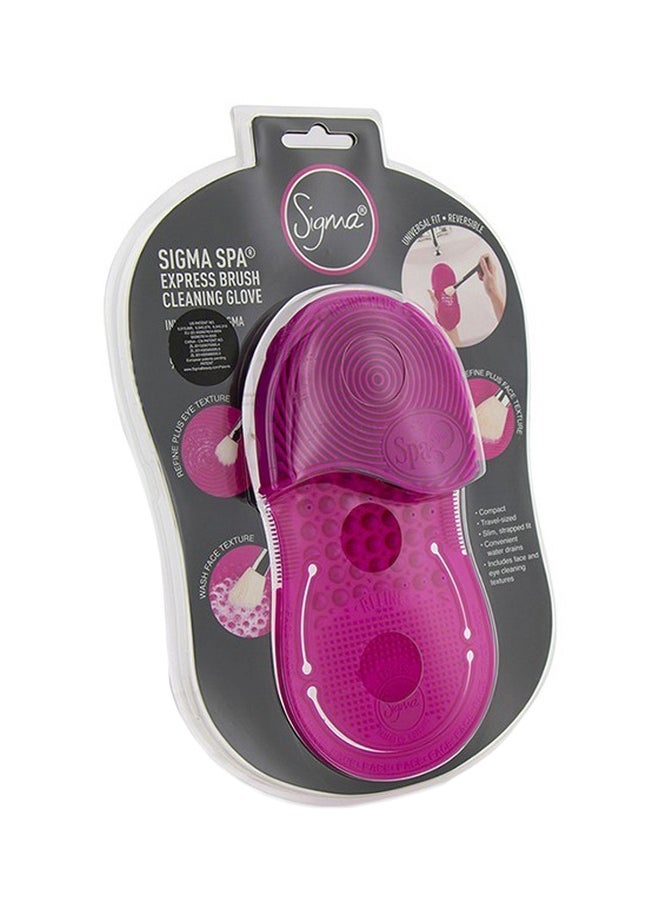 Sigma Beauty Spa Express Brush Cleaning Glove Pink/White