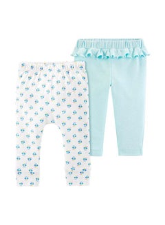 carter's 2-Piece Knit Pants Set White/Blue  - Image 1
