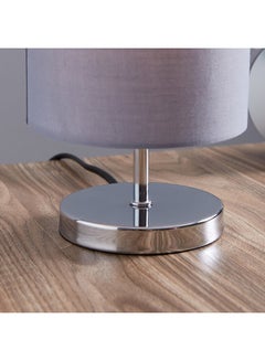 Home Box Glen-Fabric Modern Vintage Style Table Lamp Fabric Warm lightning Chrome 13x26cm  - Image 3