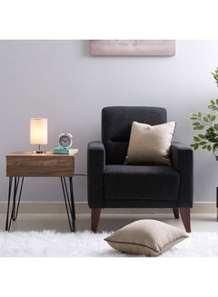 Home Box Glen-Fabric Modern Vintage Style Table Lamp Fabric Warm lightning Chrome 13x26cm  - Image 4