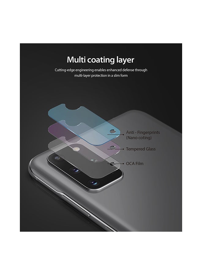 Ringke Pack Of 3 Tempered Glass Lens Protector For Samsung Galaxy S20 Ultra Clear - Image 4