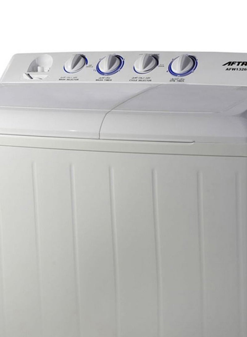 AFTRON - Top Load Twin Tub Washing Machine AFW14600X White/Grey - Image 1