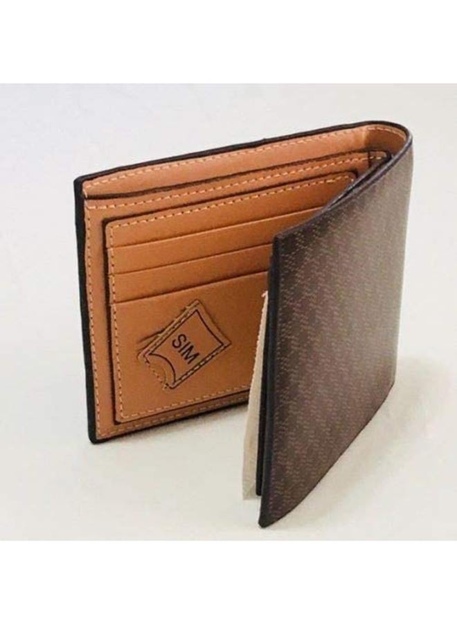 Pidengbao Credit Card Holder Bifold Wallet Brown  - Image 3