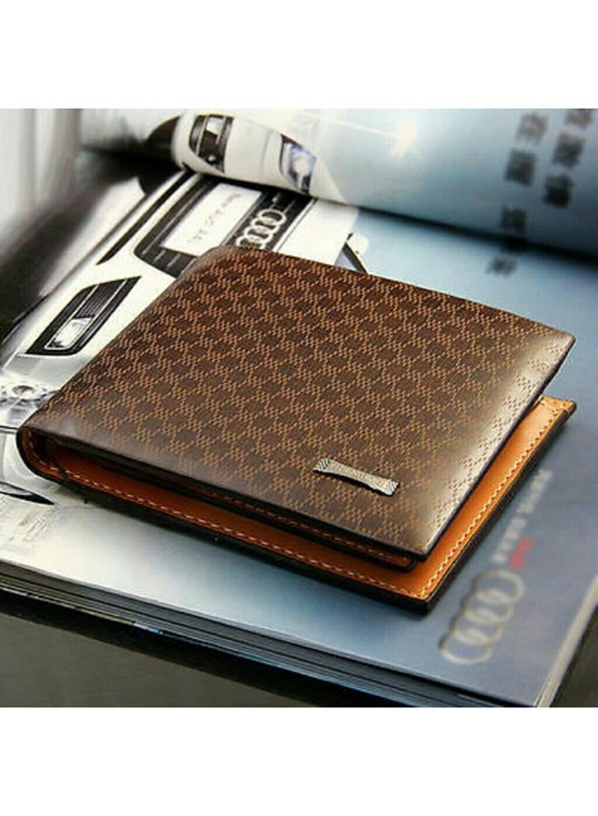 Pidengbao Credit Card Holder Bifold Wallet Brown  - Image 5